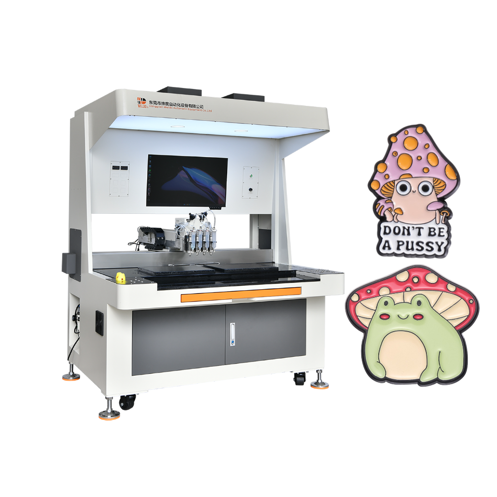 Customizable enamel pin badge filling machine